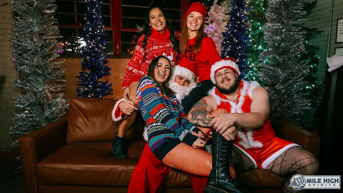DEC 1ST Christmas PopUp Bar at Mile High Spirits Shots with Santa