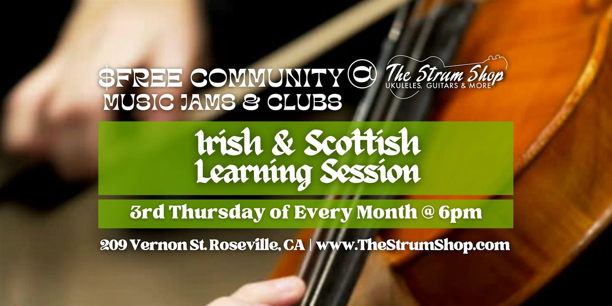Free Monthly Irish + Scottish Music Learning Session | Event in Roseville | AllEvents