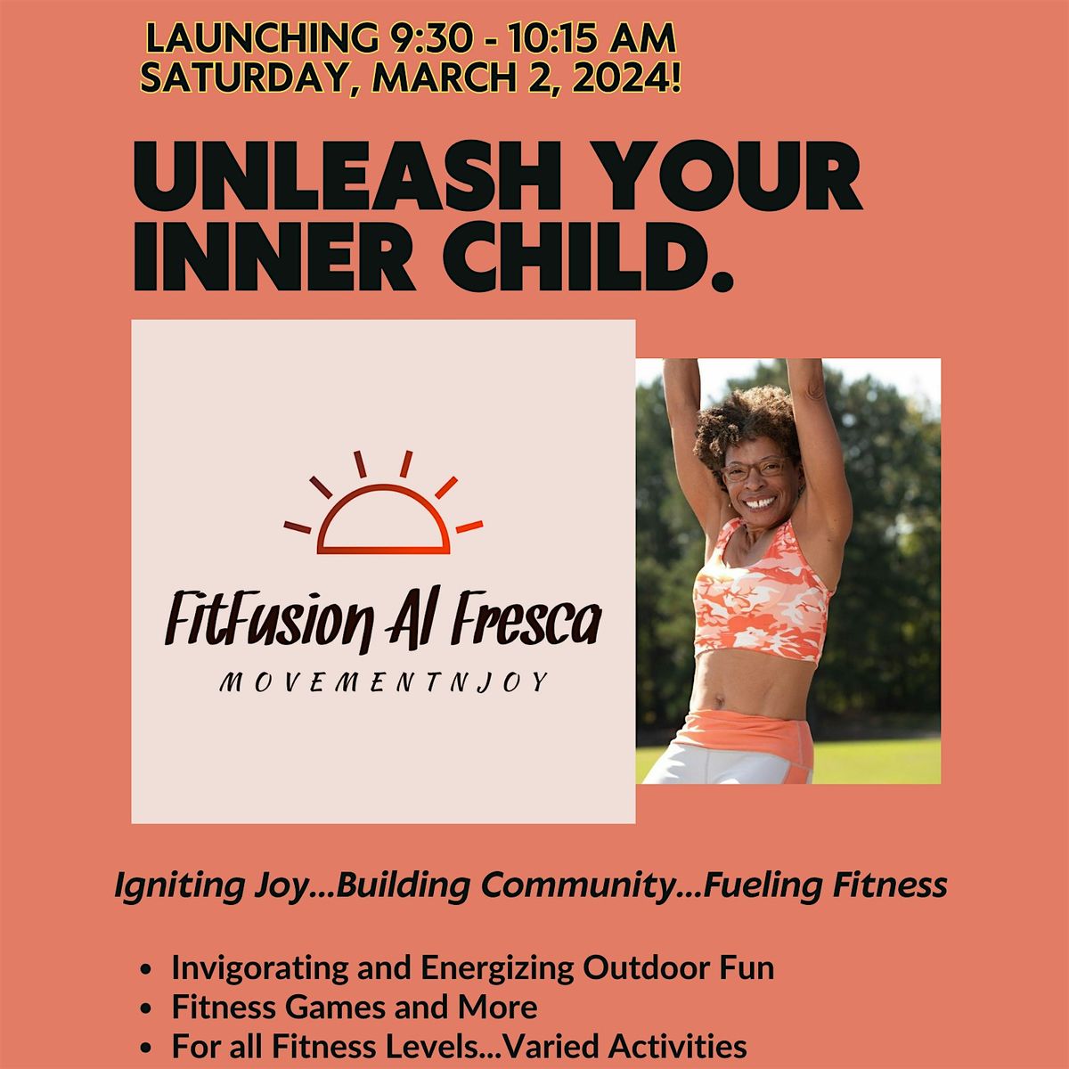 April 13th FitFusion Al Fresca!, Outdoor Fields, Wildwood Forest