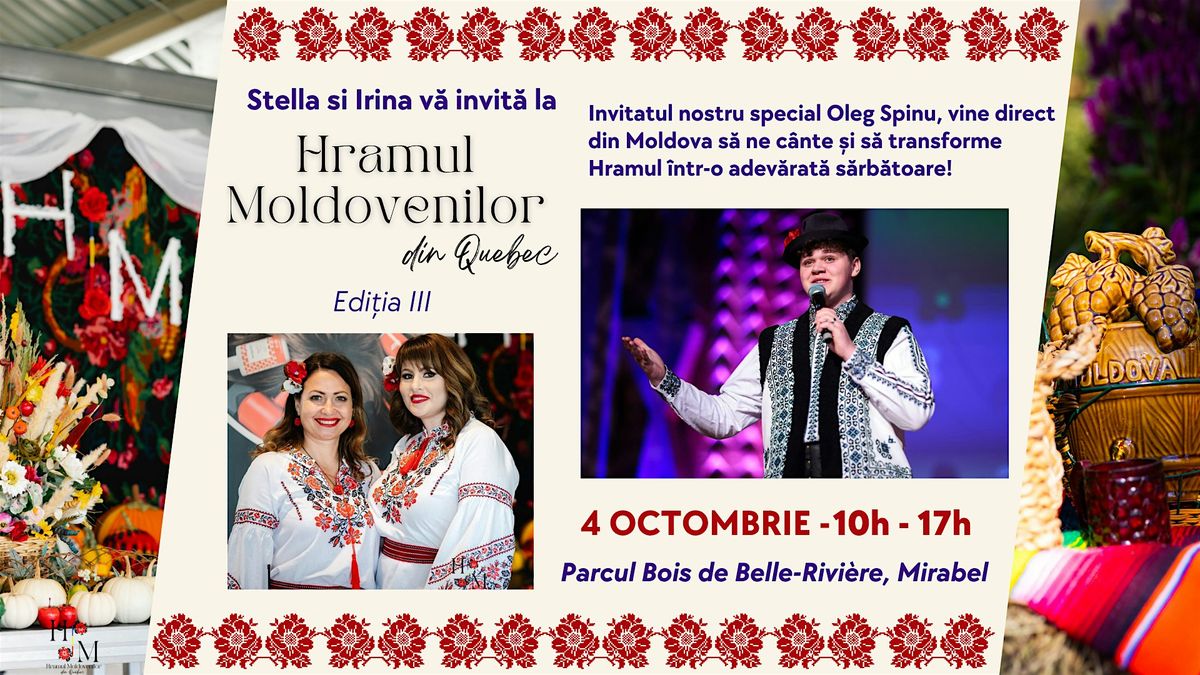 Hramul moldovenilor din Québec, ediția III, 4 October | Event in Mirabel | AllEvents