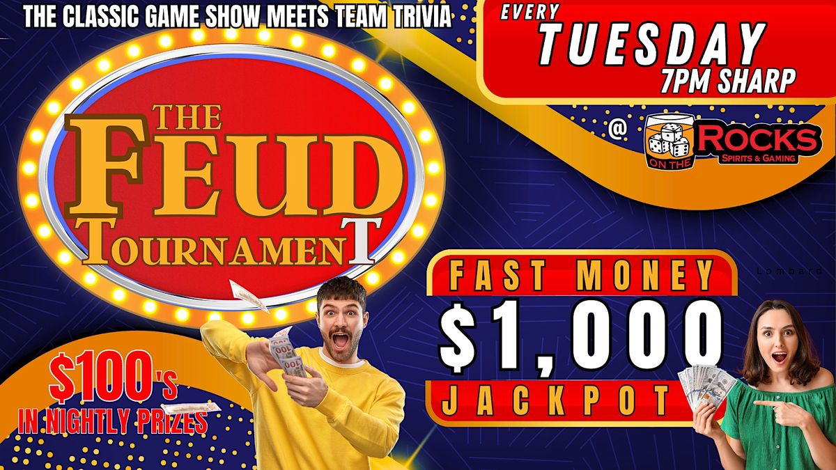 $1000 Family Feud Tournament @ On The Rocks | Event in Joliet | AllEvents