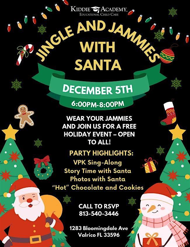 Jingle and Jammies with Santa, 5 December | Event in Valrico | AllEvents