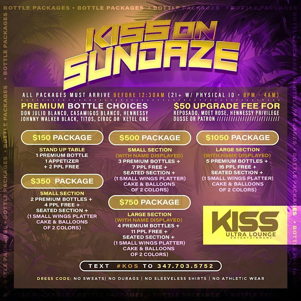Vibes Sundaze at Kiss Lounge | Event in Queens | AllEvents