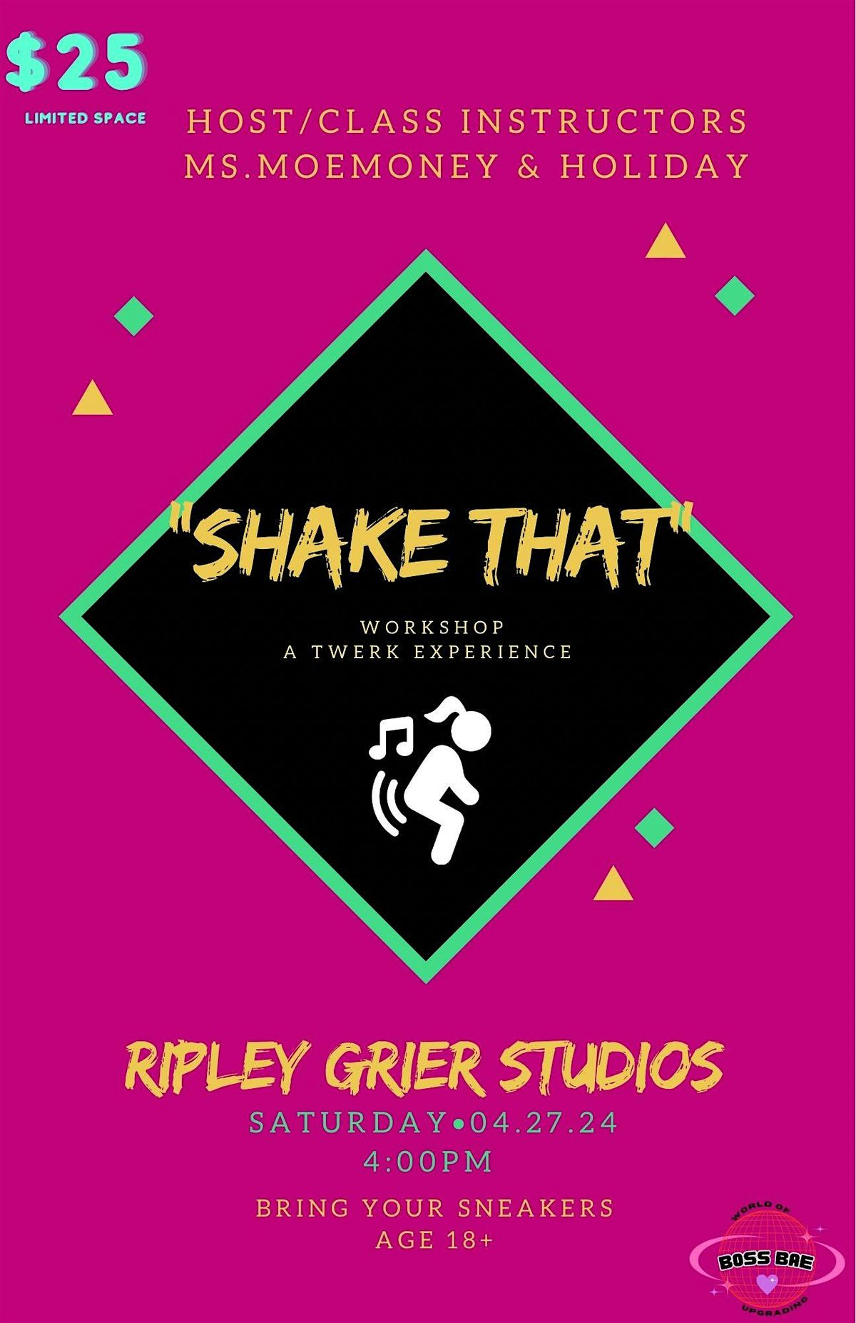 Shake That Workshop, Ripley-Grier Studios, New York, 27 April 2024 ...