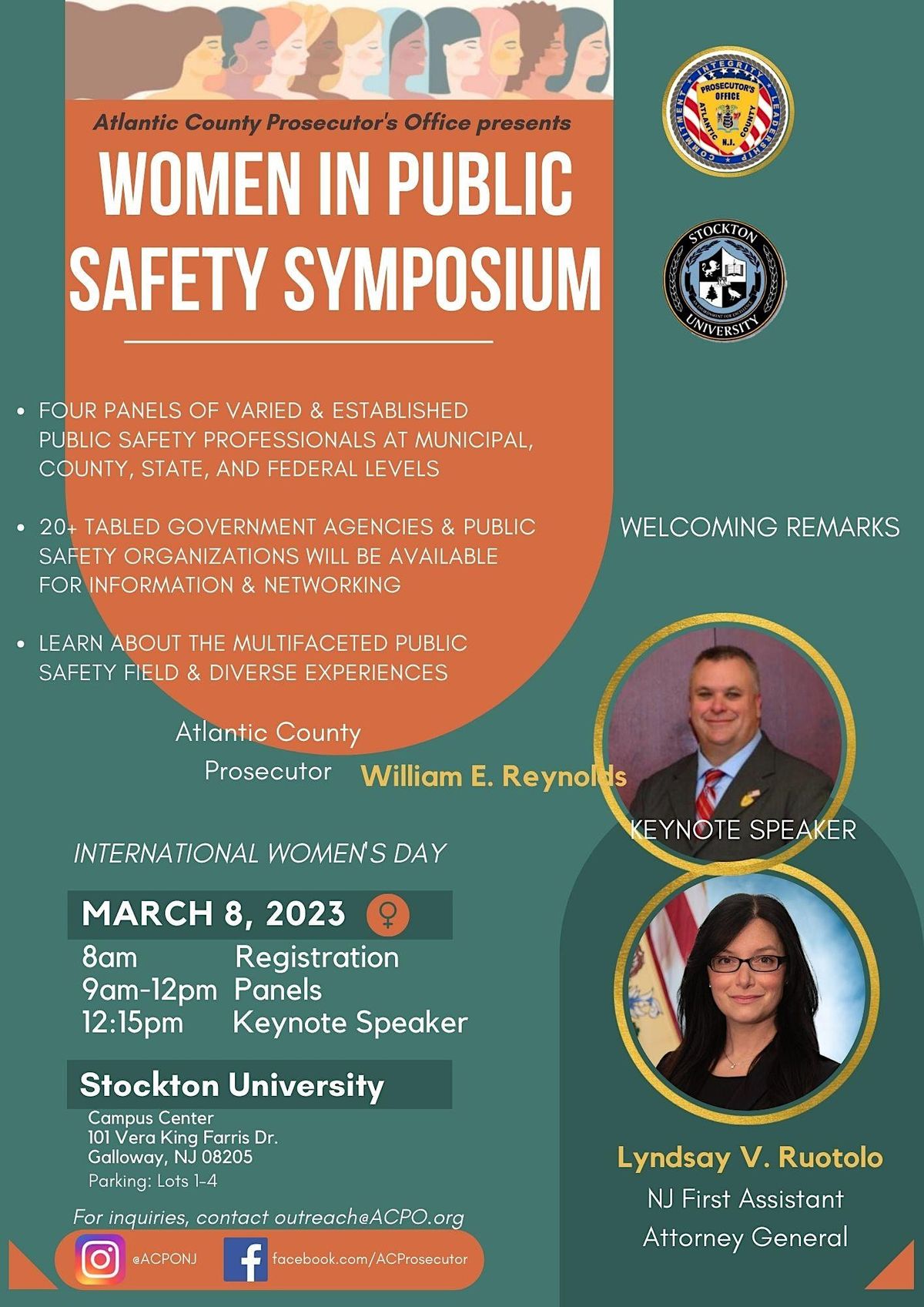 Women in Public Safety Symposium, Stockton University, Campus Center