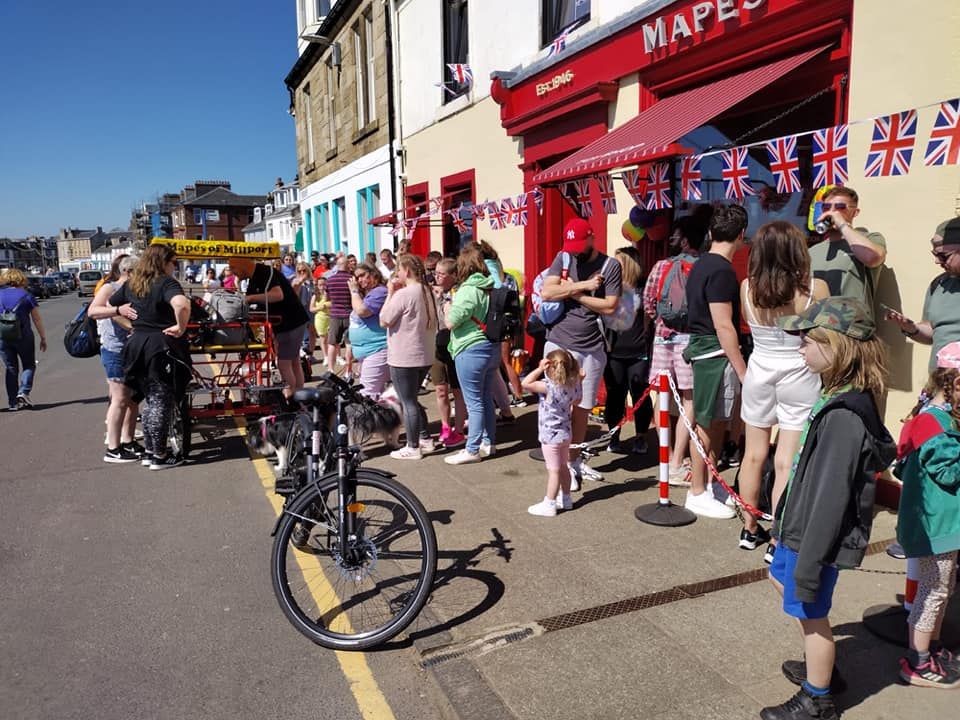 Sponsored cycle and fun day, Millport Isle Of Cumbrae, Glasgow, 3 June