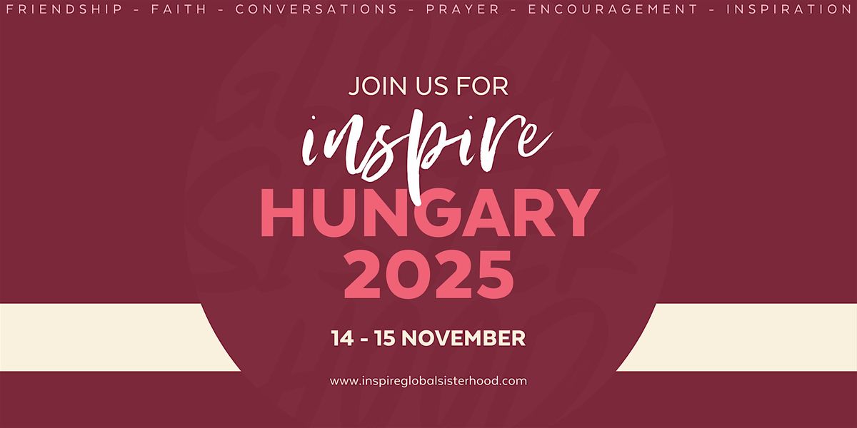 INSPIRE Budapest 2025, 14 November | Event in Budapest | AllEvents