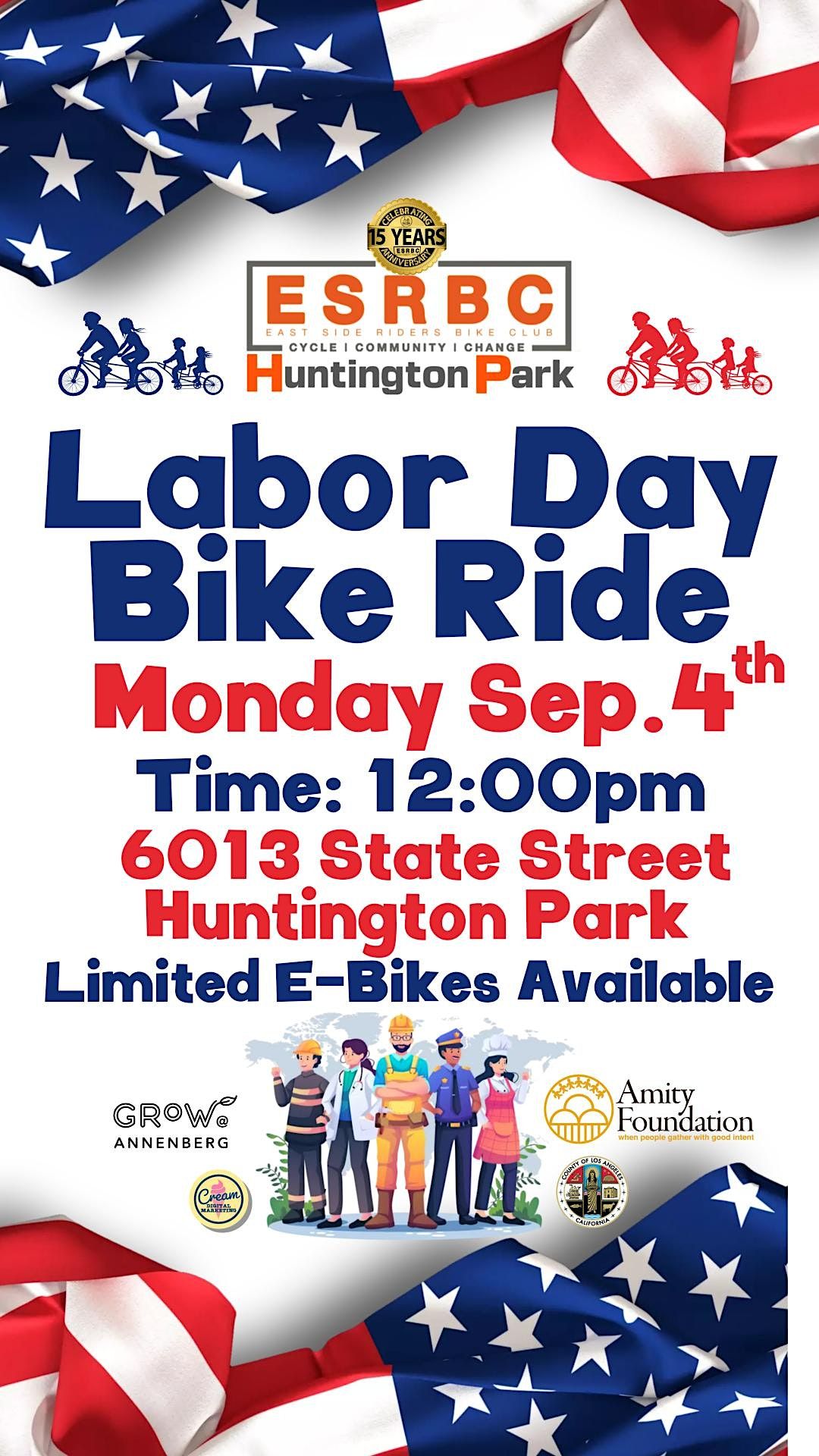 Labor Day Bike Ride, 6013 State Street, Huntington Park, CA, USA, 5