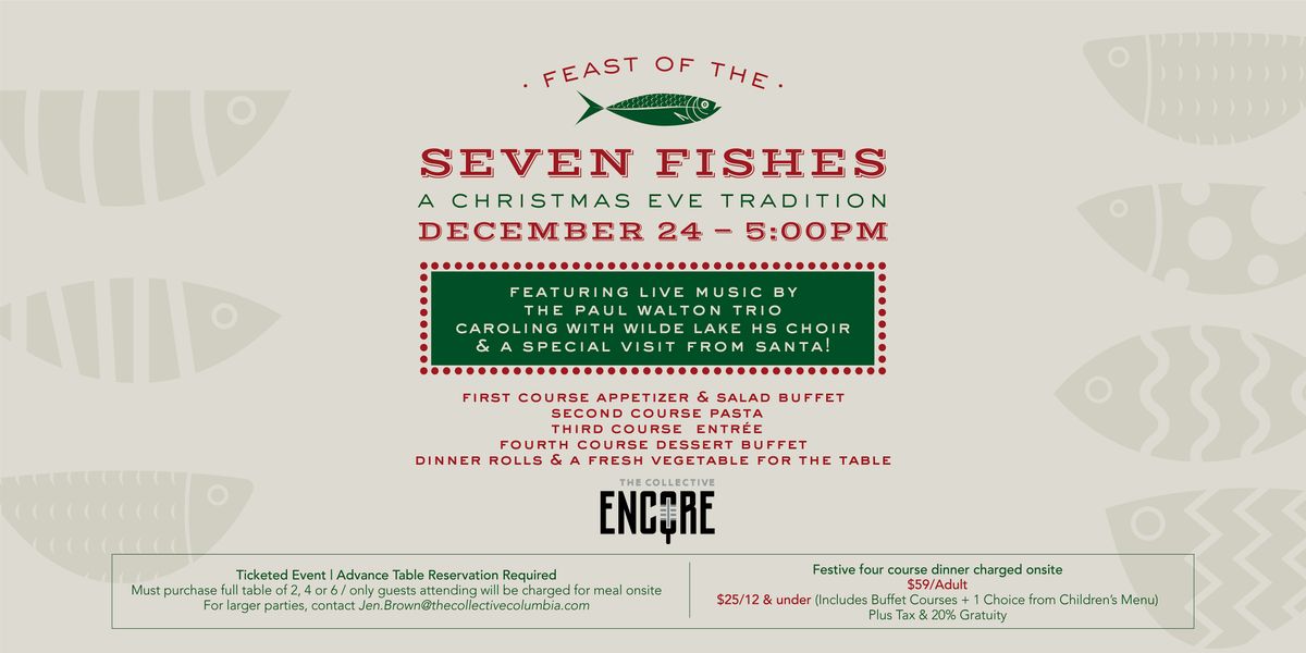 The Collective's Feast of The Seven Fishes Dinner, 24 December | Event in Columbia | AllEvents
