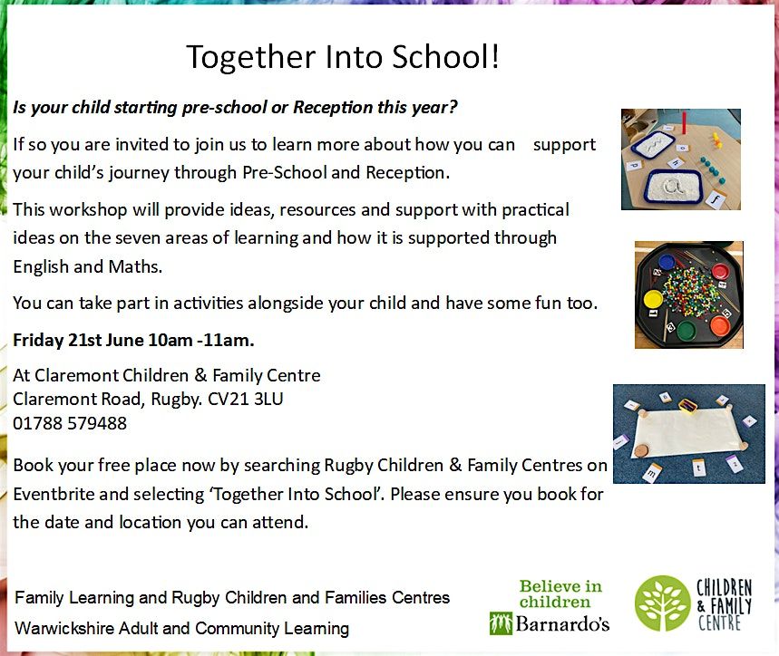 Together into School Long Lawford CFC, Claremont Children and Family