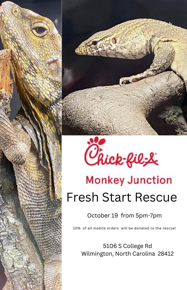 Fresh Start Rescue at ChickFilA Monkey Junction, ChickfilA Monkey