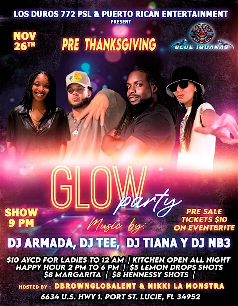 PRE THANKSGIVING GLOW PARTY | Event in Port St. Lucie | AllEvents