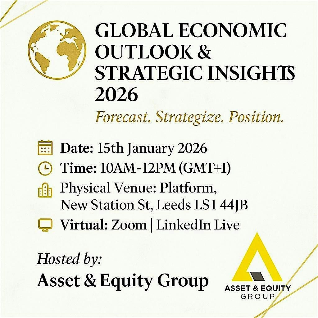 GLOBAL ECONOMIC OUTLOOK AND STRATEGIC INSIGHTS 2026, 15 January | Event in Leeds | AllEvents