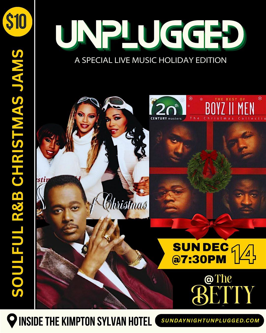 SOULFUL RNB CHRISTMAS  LIVE TRIBUTE @ THE BETTY IN BUCKHEAD ATL SUN DEC 14, 14 December | Event in Atlanta