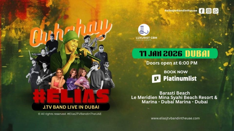 Elias J.TV Band Live at Barasti in Dubai, 11 January | Event in Dubai | AllEvents
