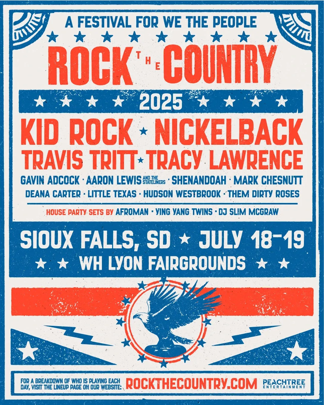 2025 Rock The Country Sioux Falls - 2 Day Pass at WH Lyon Fairgrounds, 18 July | Event in Sioux Falls | AllEvents