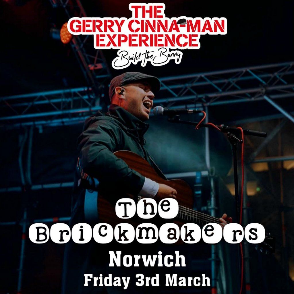 The Gerry Cinna-Man Experience, 3 April | Event in Norwich | AllEvents