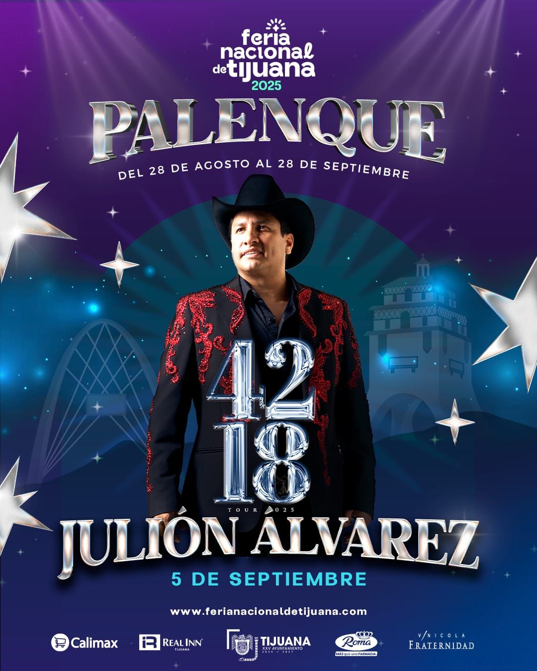 Julión Álvarez - Palenque de la Feria de León 2026 Tickets, 17 January | Event in León | AllEvents