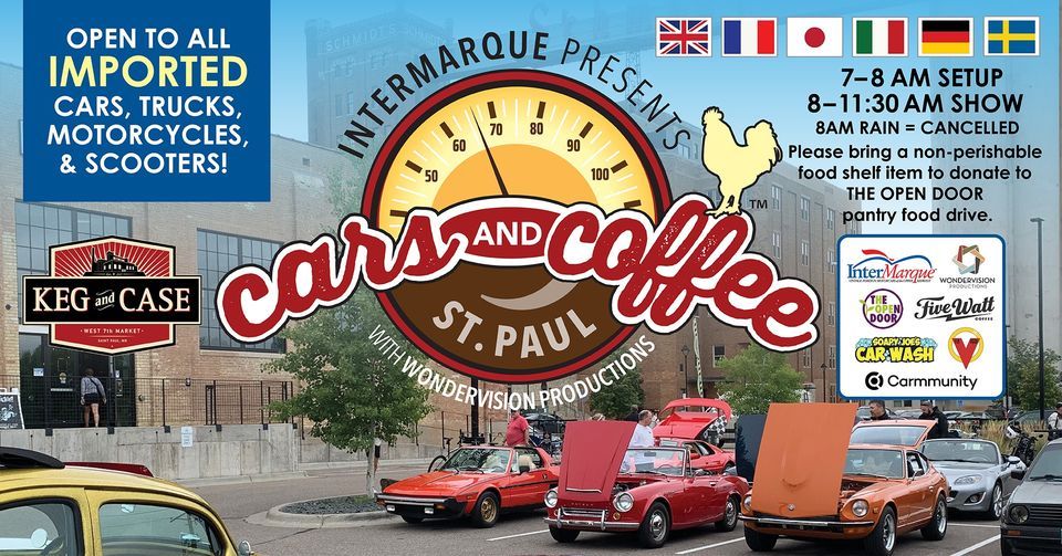 CARS AND COFFEE at Keg & Case is BACK!, Keg and Case Market, Saint Paul