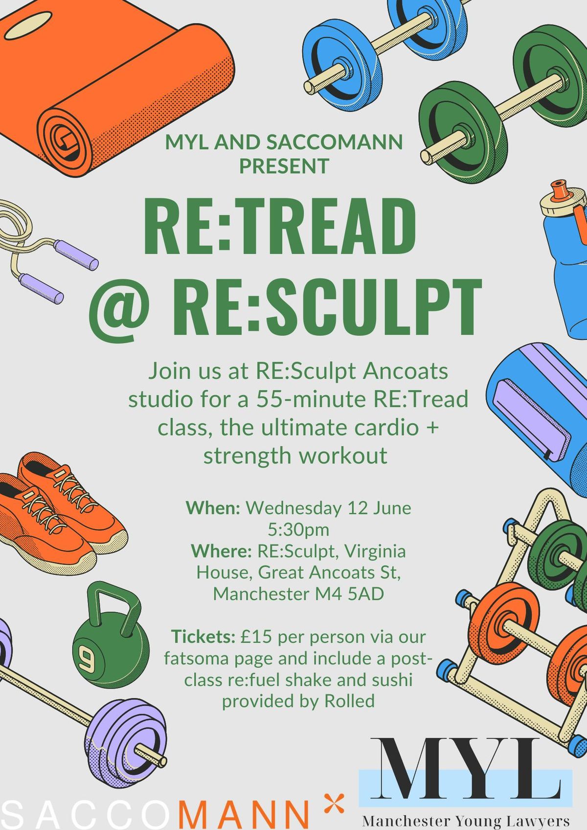 MYL x RE:Sculpt sponsored by Sacco Mann , 12 June | Event in Manchester | AllEvents