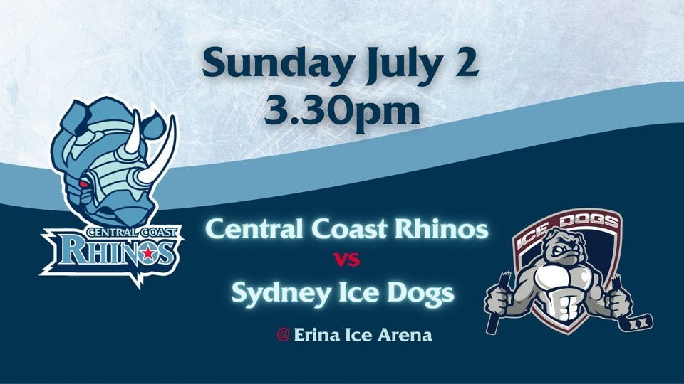 Central Coast Rhinos vs Sydney Ice Dogs, Erina Ice Arena, Gosford, 2 July