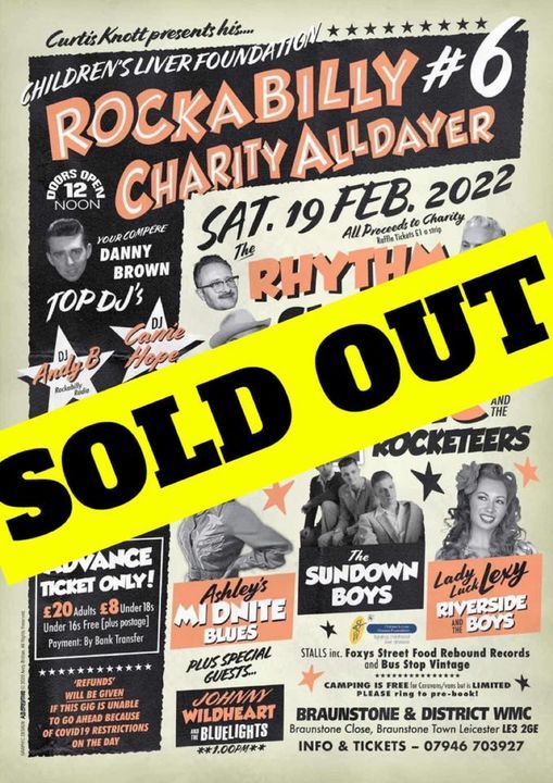 Riverside Center For The Performing Arts Rockabilly Christmas 2022 Childrens Liver Disease Foundation Rockabilly All Dayer #6, Braunstone And  District Working Men's Club And Institute Limited, Leicester, February 19  2022 | Allevents.in