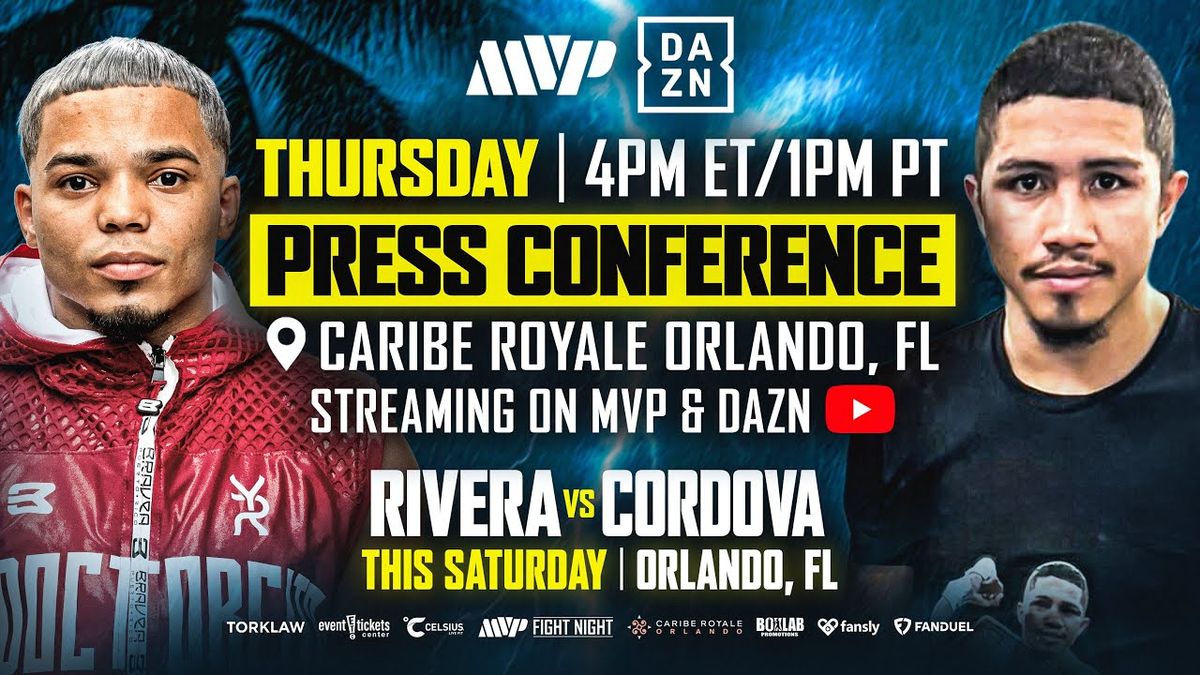 MVP Fight Night: Rivera v Cordova, 23 August | Event in Orlando | AllEvents