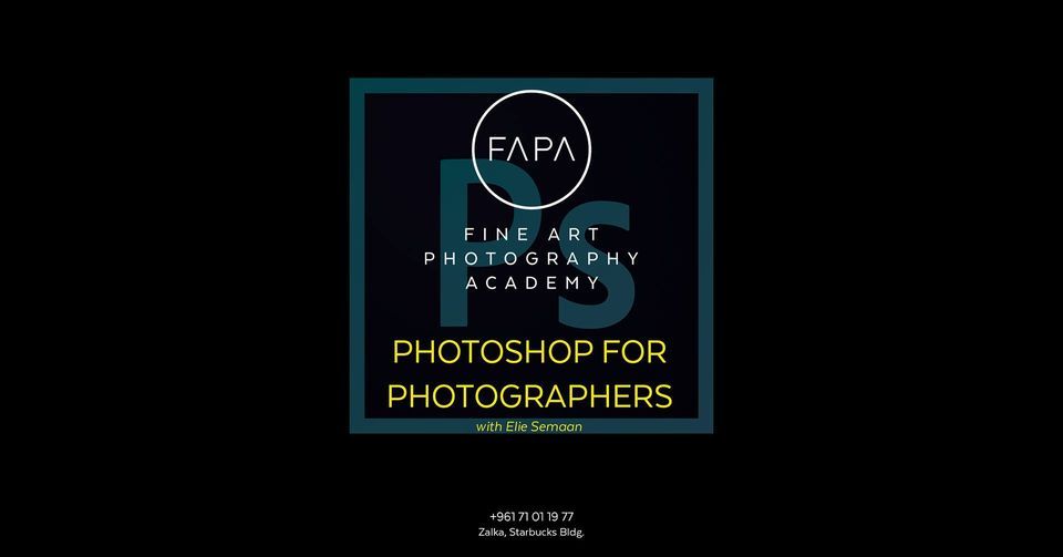 COURSE, FAPA Fine Art Photography Academy, Beirut, December