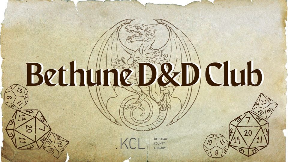 Bethune Dungeons & Dragons Club, Bethune Public Library, February 18 2023 AllEvents.in