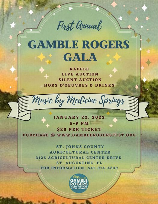 First Annual Gamble Rogers Gala Uf Ifas Extension St Johns County Agriculture St Augustine Beach January 22 2022 Allevents In St Augustine Calendar Of Events 2022
