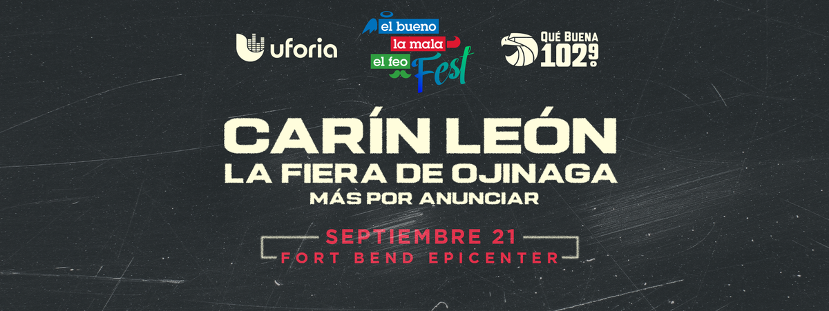 CARIN LEON - EL BUENO, LA MALA Y EL FEO FEST 2025, 21 September | Event in Rosenberg | AllEvents