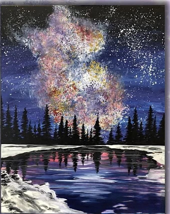 Paint with Ashley Blake “Celestial Winter” Paint Night, 18 January | Event in Springfield | AllEvents