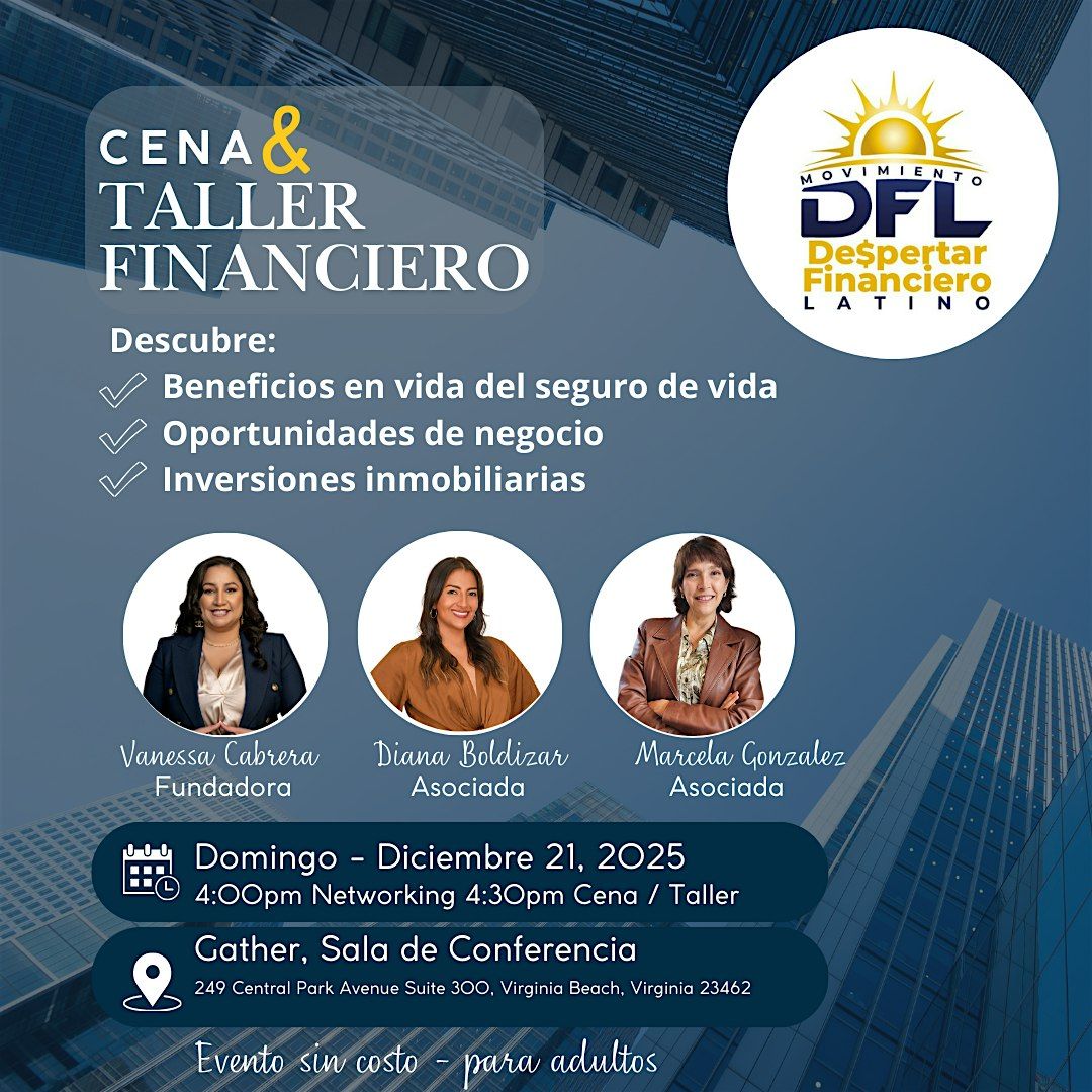 Cena & Taller Financiero, 21 December | Event in Virginia Beach | AllEvents