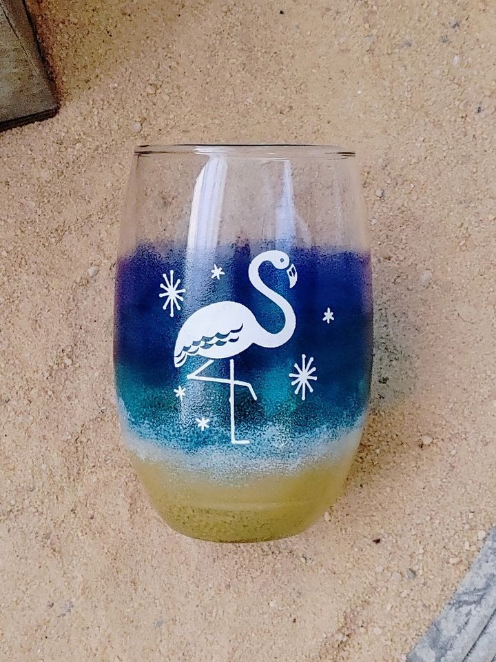 Beach Vibes Wine Glass Painting, 217 B Carthage Street, Sanford, NC