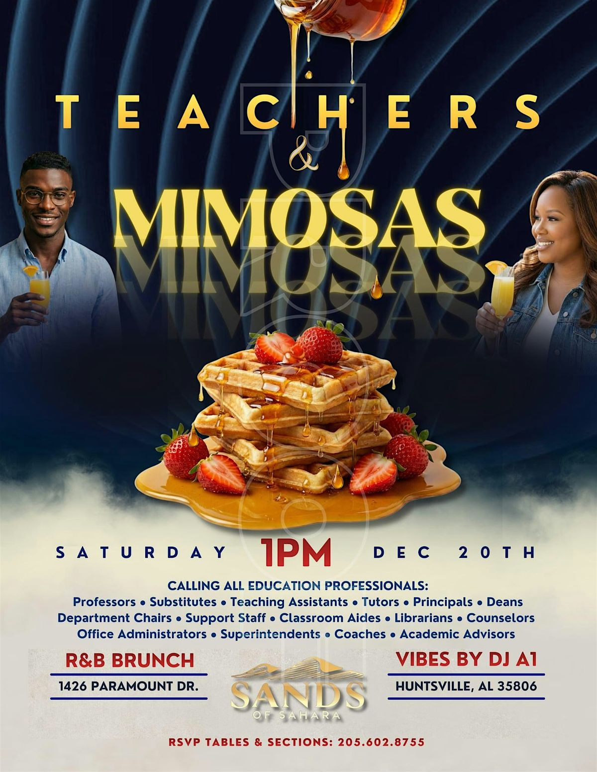 TEACHERS & MIMOSA  R&B BRUNCH, 20 December | Event in Huntsville | AllEvents