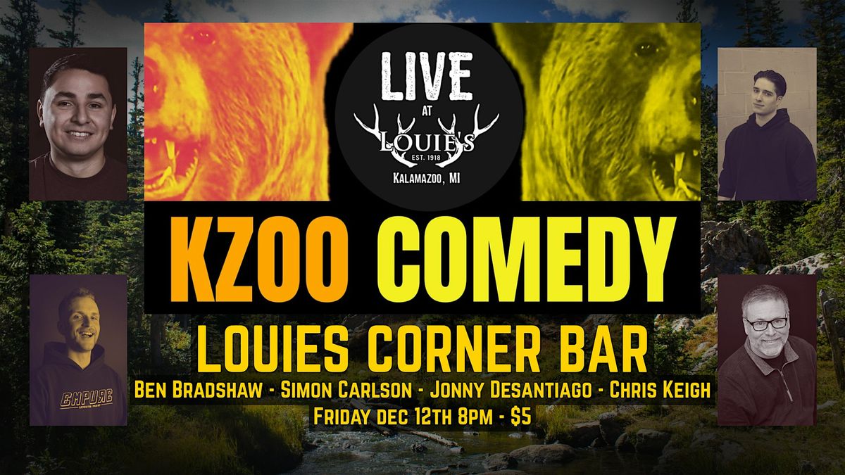 Kzoo Comedy at Louies Corner Bar, 12 December | Event in Kalamazoo | AllEvents