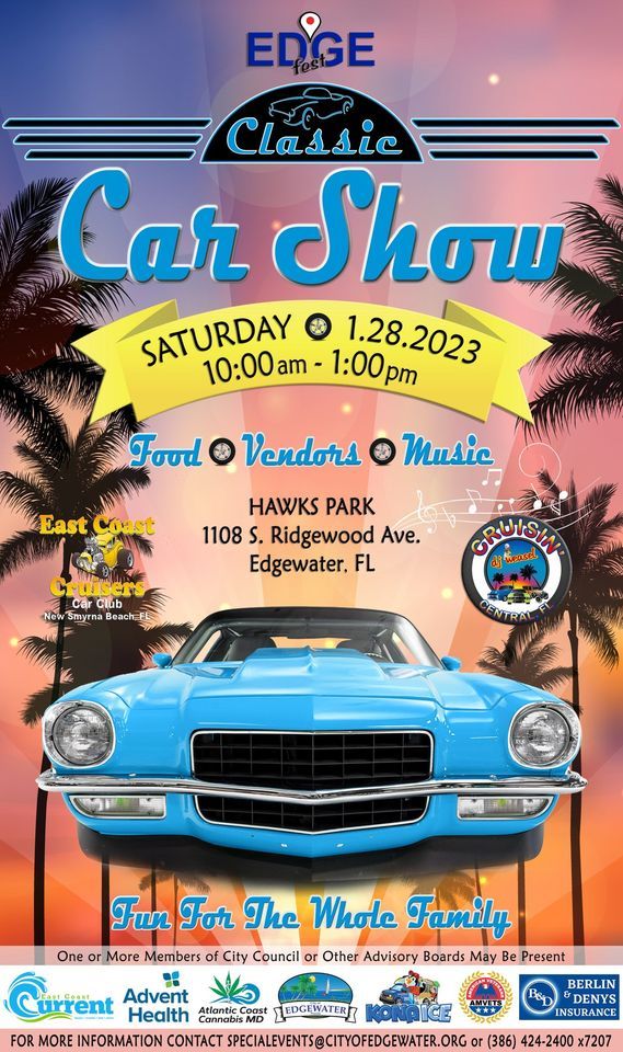 EDGEfest Classic Car Show , Hawks Park, Edgewater, 28 January 2023