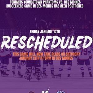 Des Moines Buccaneers at Youngstown Phantoms