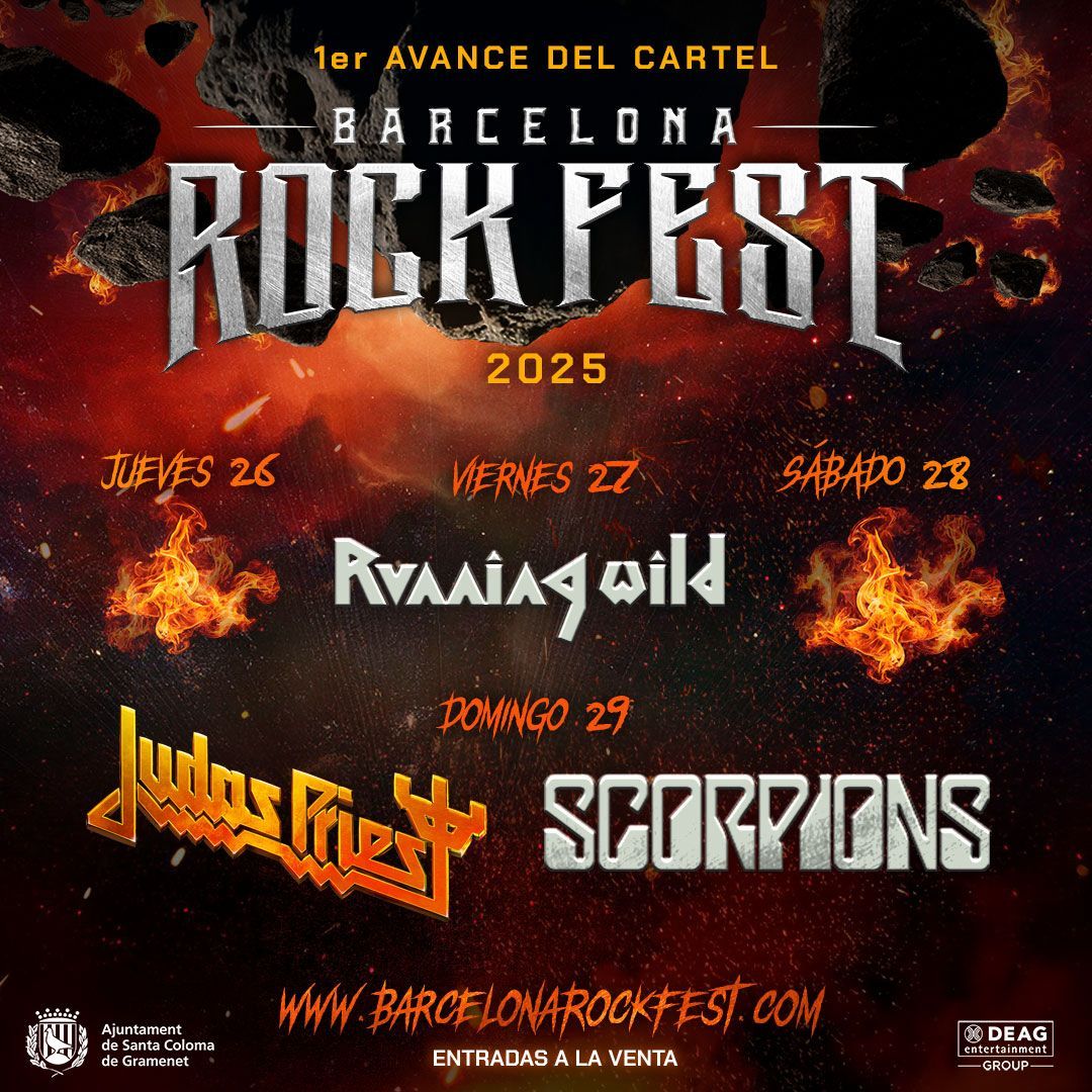 Barcelona Rock Fest 2025 - Saturday Tickets, 28 June | Event in Santa Coloma de Gramenet | AllEvents