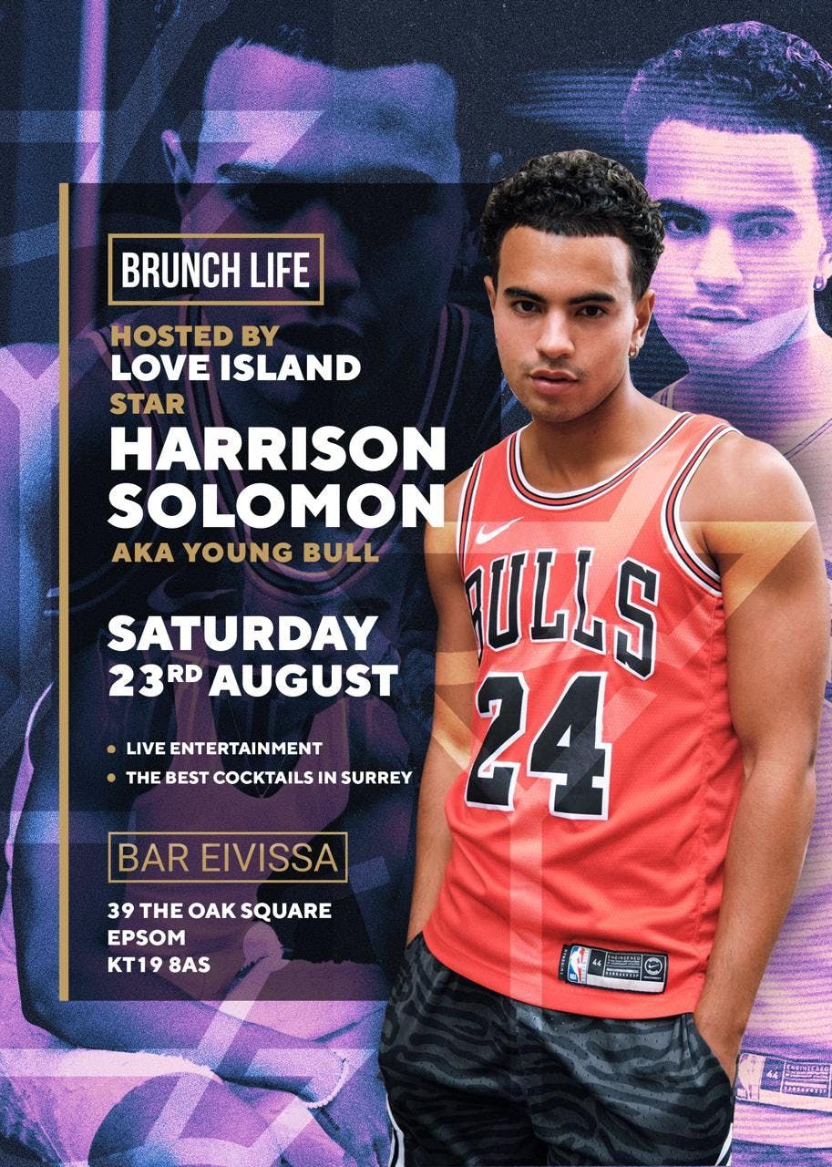 Hosted By Love Island’s Harrison Solomon , 22 August | Event in Epsom | AllEvents
