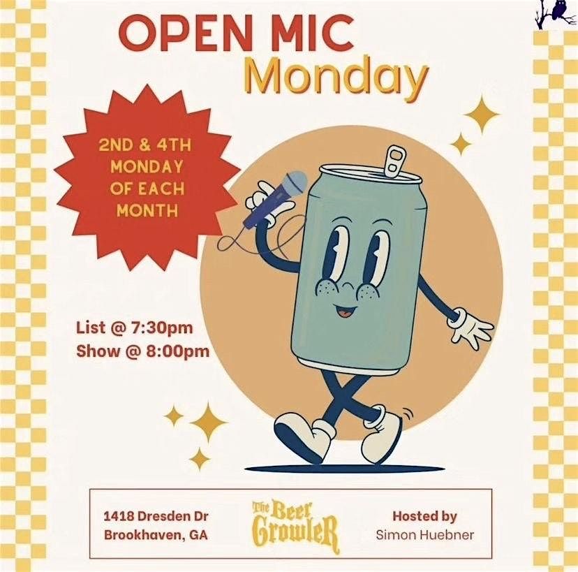 Open Mic Monday, 8 December | Event in Brookhaven | AllEvents