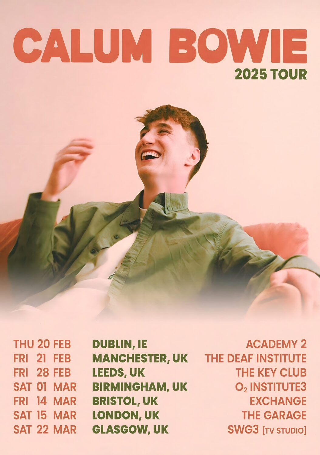 Calum Bowie Glasgow Tickets, 5 December | Event in Glasgow | AllEvents