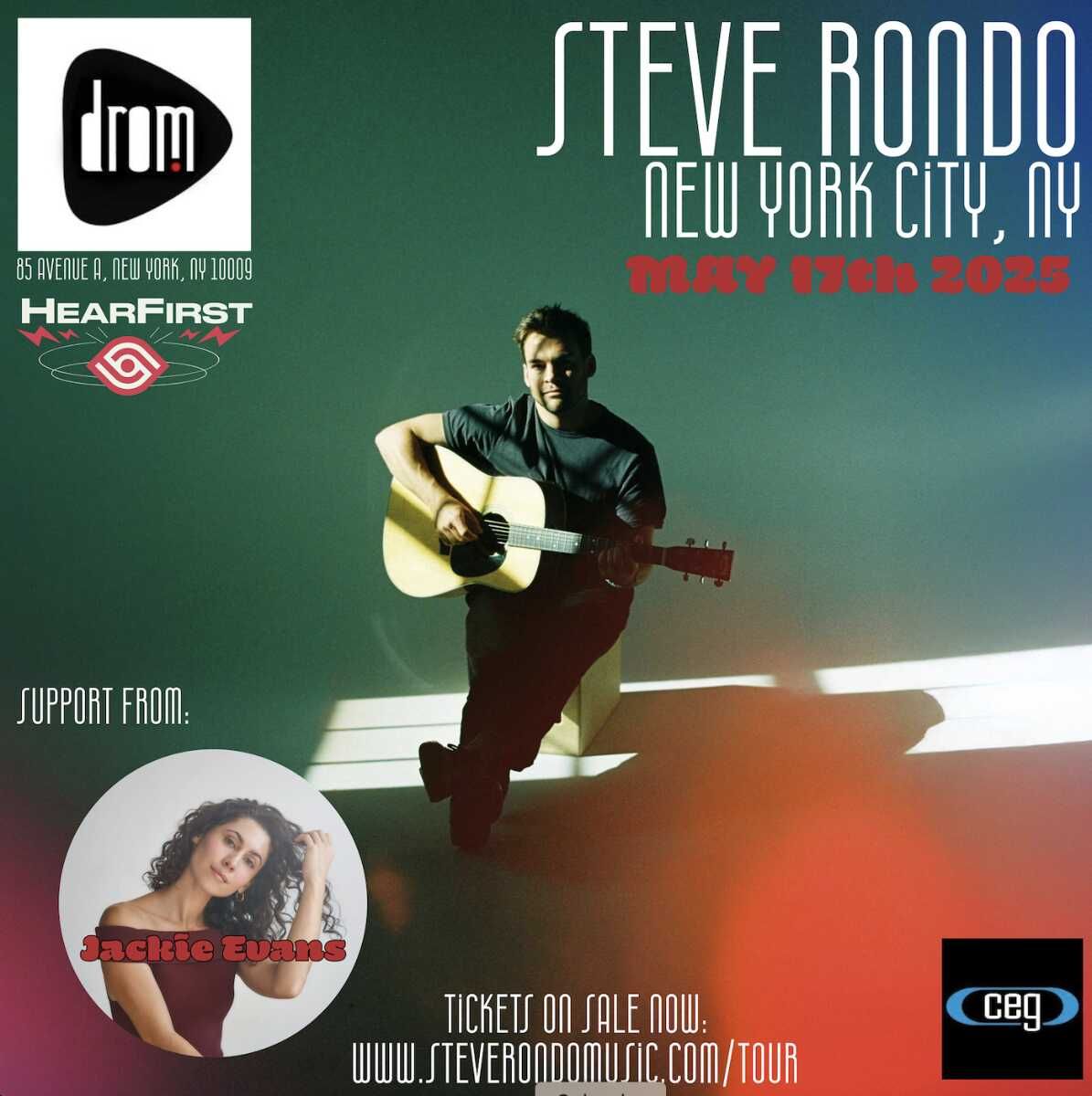 Steve Rondo Steve Rondo & Jackie Evans, DROM, New York, 16 May 2025 | AllEvents
