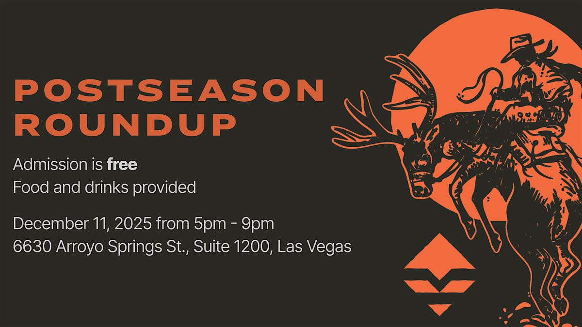 2025 GOHUNT Postseason Roundup, 11 December | Event in Las Vegas | AllEvents