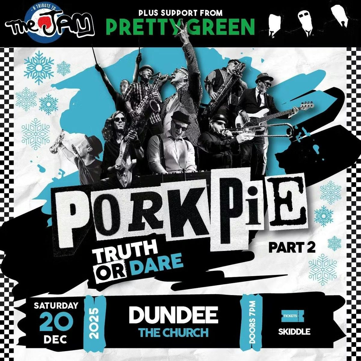 PorkPie &amp; Pretty Green (The Jam) Christmas Special Live, Dundee #1, 20 December | Event in Dundee