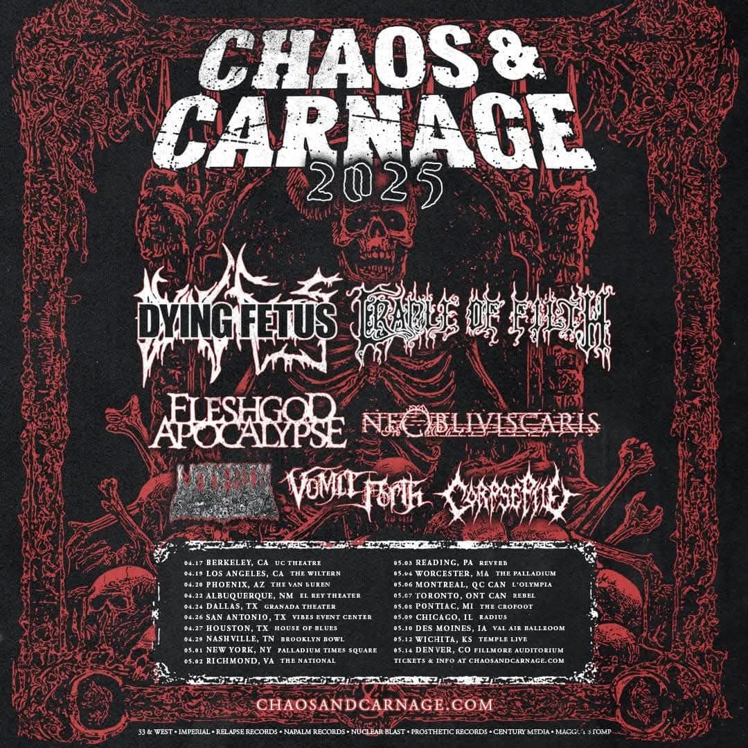 Dying Fetus and Cradle of Filth at Rebel - ON | Event in Toronto | AllEvents