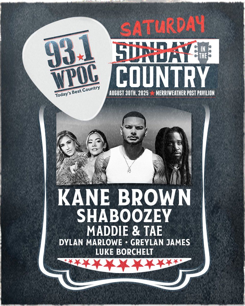 WPOC's Saturday in the Country: Kane Brown, 29 August | Event in Columbia | AllEvents