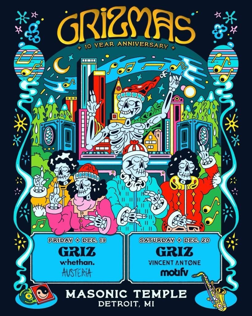 GRiZMAS - Vincent Antone at Masonic Temple - Temple Theatre, 20 December | Event in Detroit | AllEvents