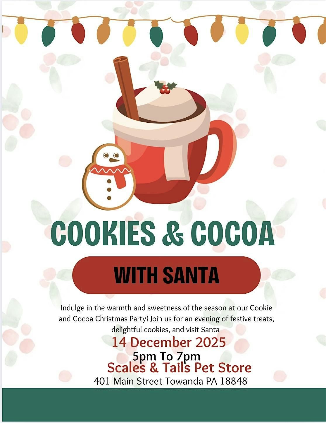 Cookies & Cocoa With Santa, 14 December | Event in Towanda | AllEvents