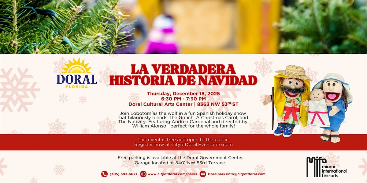 La Verdadera Historia de la Navidad - Puppet Show, 18 December | Event in Doral | AllEvents